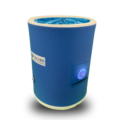 חבית כחולה מתנפחת מקצועית להפעלת water tag